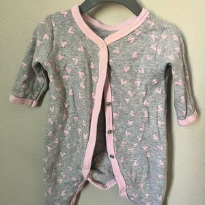 Carter’s , 0-3months , Gray & Pink, Footies